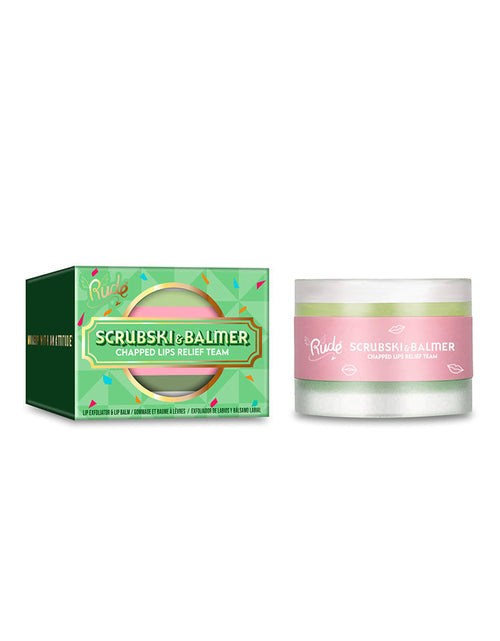 Load image into Gallery viewer, RUDE Scrubski &amp; Balmer Lip Exfoliator and Lip Balm - Fresh Mint
