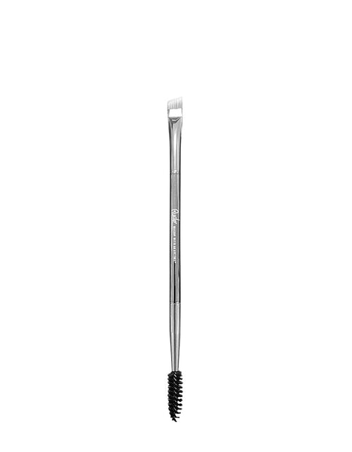 Load image into Gallery viewer, RUDE Silver Bullet Brush - Duo Eyebrow Brush
