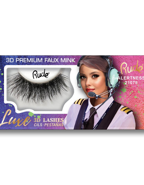 Load image into Gallery viewer, RUDE Luxe 3D Premium Faux Mink Lashes - Alertness
