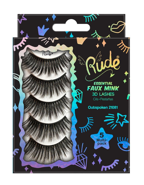 Load image into Gallery viewer, Rude Essential Faux Mink 3D Lashes 5 Multi-Pack - Outspoken
