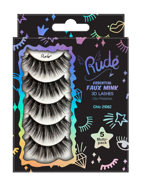 Load image into Gallery viewer, Rude Essential Faux Mink 3D Lashes 5 Multi-Pack - Chic
