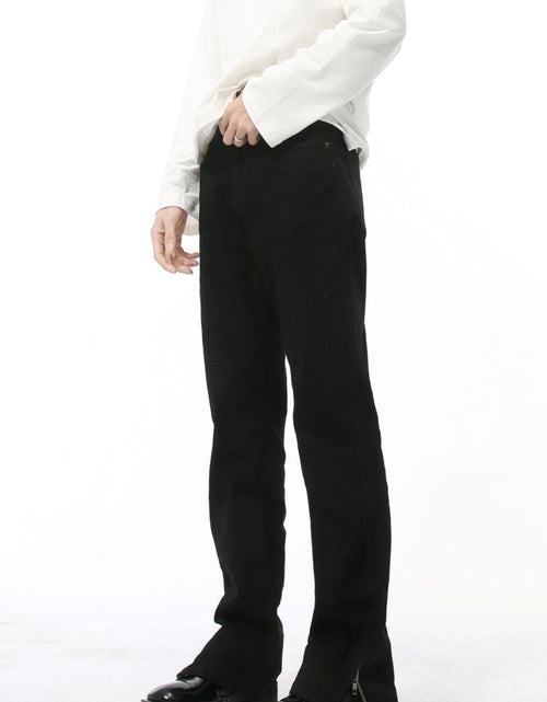 Load image into Gallery viewer, Side Zipper Slim Jeans
