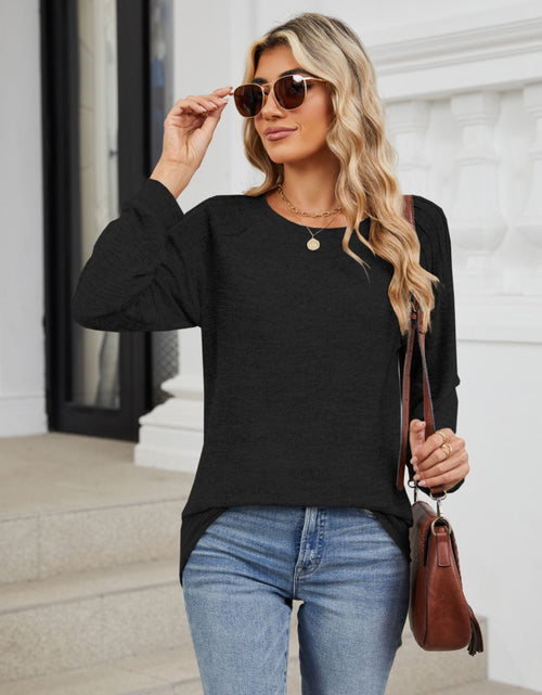 Load image into Gallery viewer, Round Neck Long Sleeve T-Shirt
