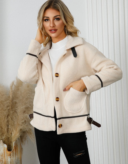 Load image into Gallery viewer, Pocketed Button Down Collared Neck Jacket
