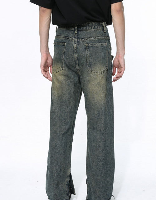 Load image into Gallery viewer, Side Slit Jeans with Pockets
