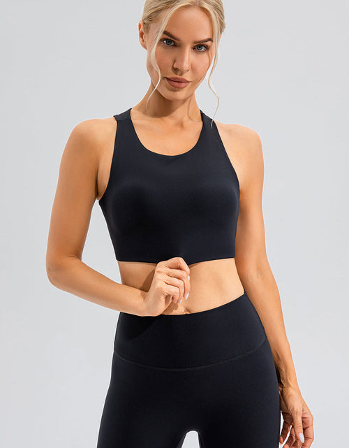 Load image into Gallery viewer, Round Neck Cutout Cropped Active Tank
