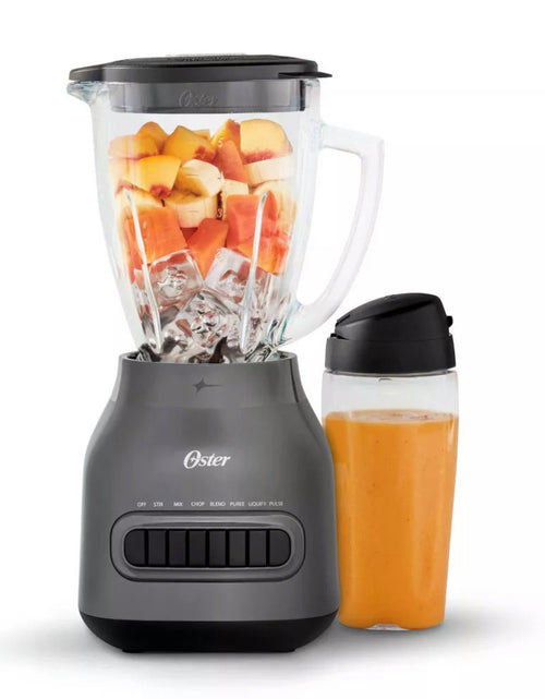 Load image into Gallery viewer, Oster Glass Jar Blender Plus To-Go Jar - Black
