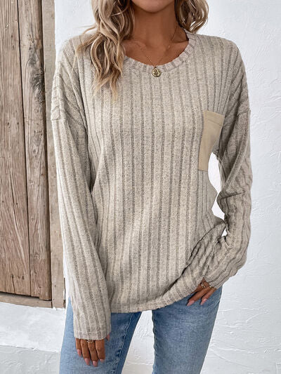 Load image into Gallery viewer, Round Neck Dropped Shoulder T-Shirt
