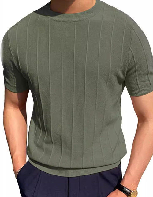 Load image into Gallery viewer, Men's Full Size Round Neck Short Sleeve T-Shirt Plus Size
