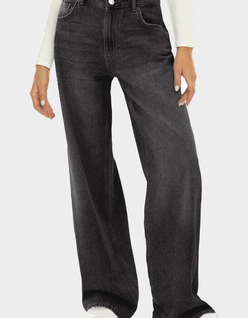 Load image into Gallery viewer, High Waist Wide Leg Jeans
