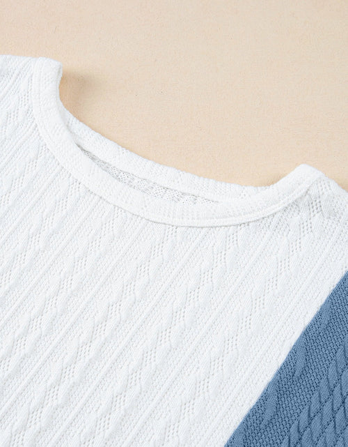 Load image into Gallery viewer, Textured Color Block T Shirt
