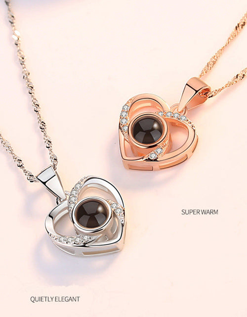 Load image into Gallery viewer, Custom Pet Photo Heart Necklace by PetWithMe
