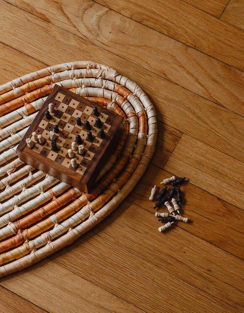 Load image into Gallery viewer, Travel Chess Game -  Handcrafted Wood Pegs by Matr Boomie
