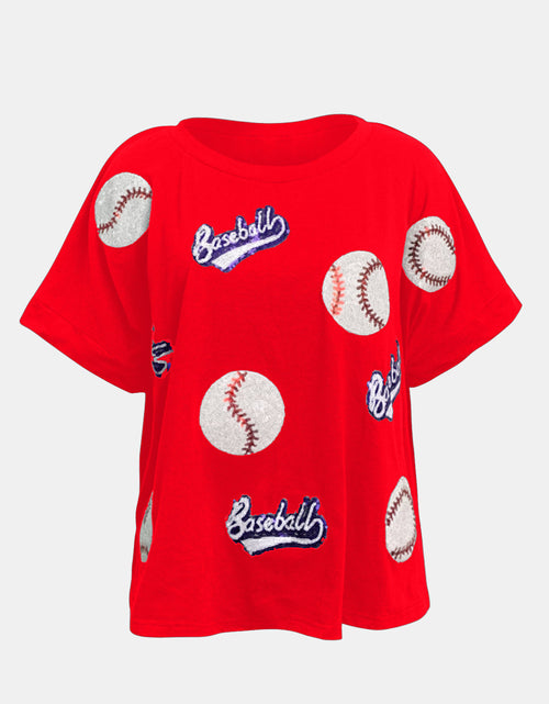 Load image into Gallery viewer, Baseball Round Neck Half Sleeve T-Shirt
