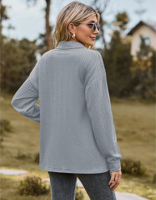 Load image into Gallery viewer, Collared Neck Long Sleeve Blouse
