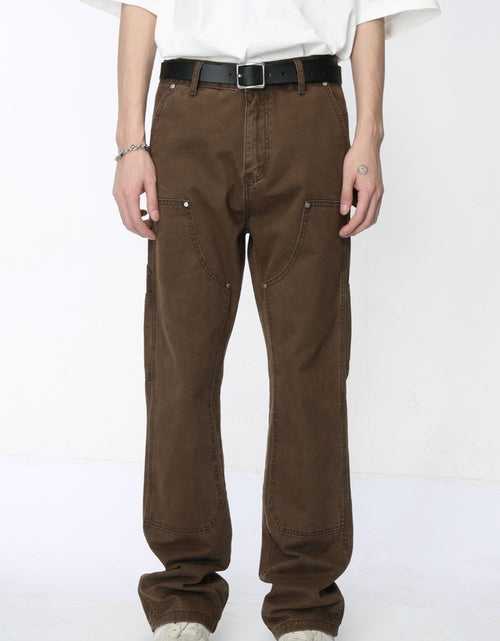 Load image into Gallery viewer, Mid Rise Baggy Jeans with Pockets
