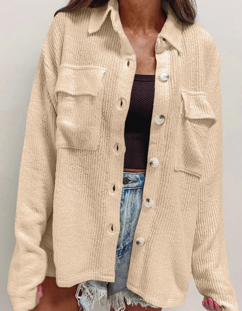 Load image into Gallery viewer, Button Up Long Sleeve Shacket
