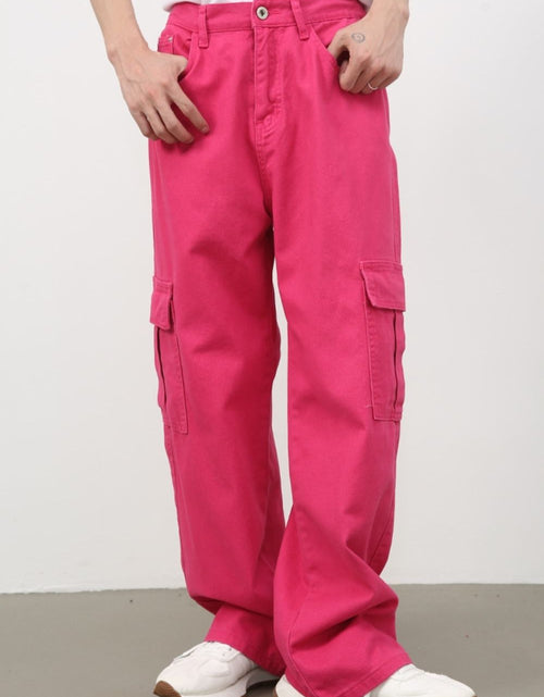 Load image into Gallery viewer, Men's Loose Jeans with Cargo Pockets
