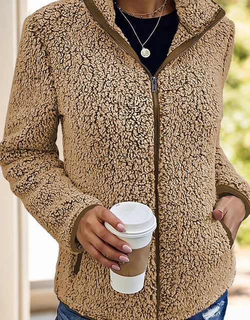 Load image into Gallery viewer, Pocketed Zip Up Turtleneck Jacket
