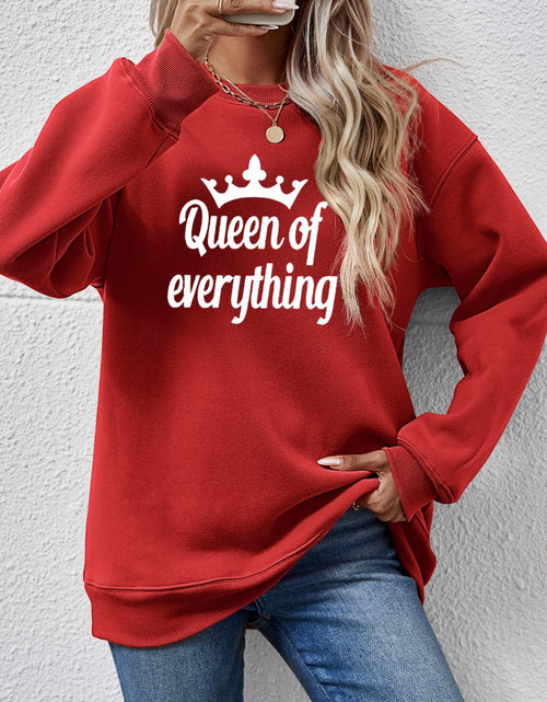 Load image into Gallery viewer, QUEEN OF EVERYTHING Round Neck Sweatshirt
