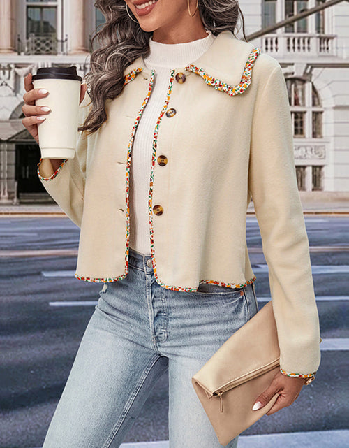 Load image into Gallery viewer, Perfee Collared Neck Button-Down Long Sleeve Jacket
