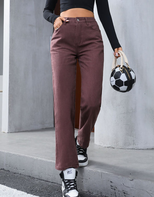 Load image into Gallery viewer, Straight Leg Jeans with Pockets
