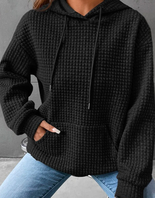 Load image into Gallery viewer, Dropped Shoulder Pocketed Hoodie
