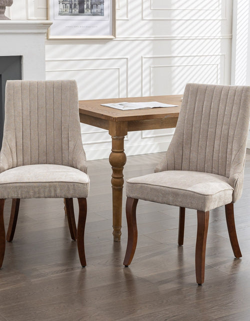 Load image into Gallery viewer, Set of 2 Rayon Cloth Flocking Linen Dining Chairs by Blak Hom
