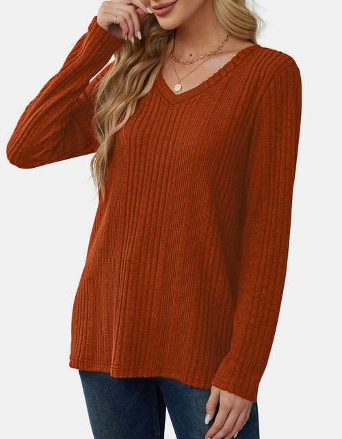 Load image into Gallery viewer, V-Neck Long Sleeve T-Shirt
