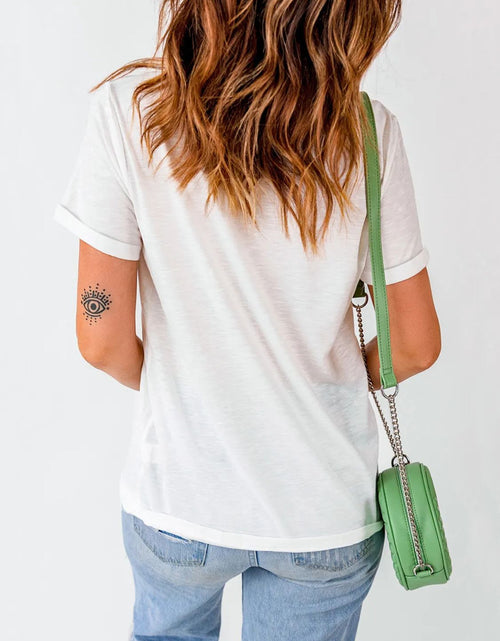 Load image into Gallery viewer, Perfee Round Neck Short Sleeve T-Shirt
