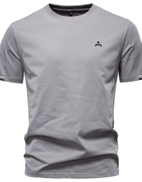 Load image into Gallery viewer, Men's Embroidered Round Neck T-Shirt
