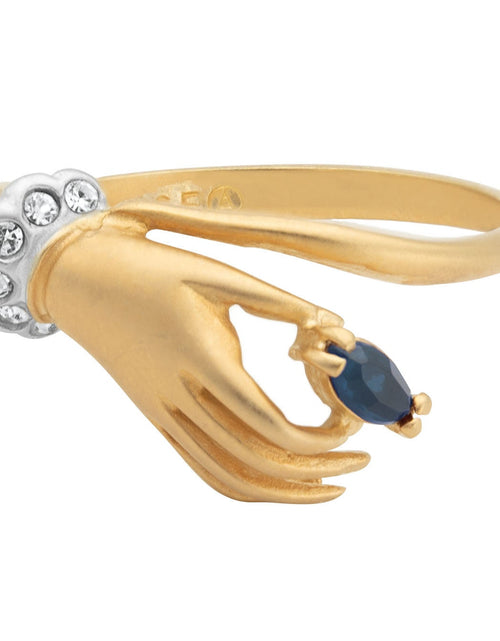 Load image into Gallery viewer, Vintage Austrian Crystals 18k Yellow Gold Matte or Polished Finish Made in USA by PVD Vintage Jewelry
