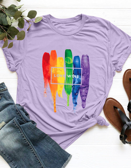Load image into Gallery viewer, Graphic Round Neck Short Sleeve T-Shirt
