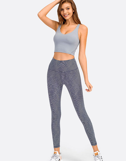 Load image into Gallery viewer, Millennia Deep V-Neck Crop Sports Bra
