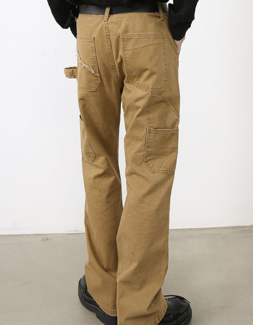 Load image into Gallery viewer, Men's Wide Straight Leg Jeans with Pockets
