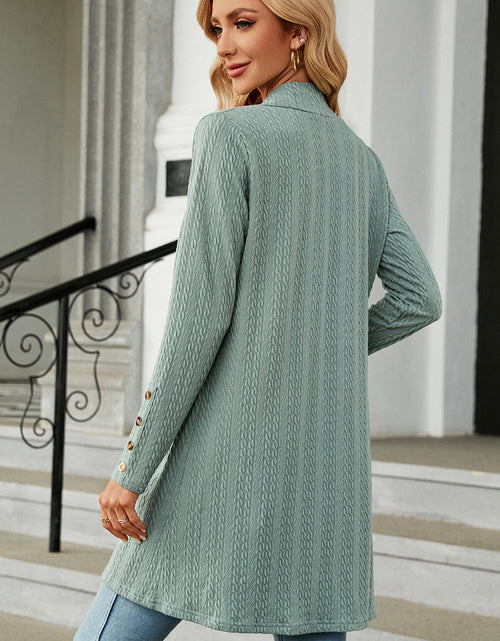 Load image into Gallery viewer, Open Front Long Sleeve Cardigan
