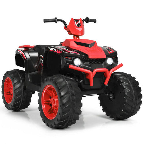 Load image into Gallery viewer, 12V Kids Ride on ATV with LED Lights and Treaded Tires and LED lights-Red
