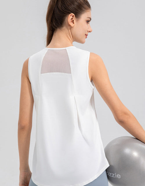 Load image into Gallery viewer, Round Neck Wide strap Active Tank
