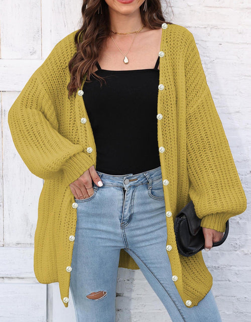 Load image into Gallery viewer, Open Front Long Sleeve Cardigan
