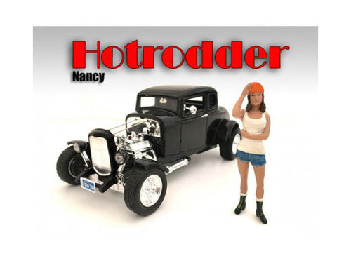 Load image into Gallery viewer, "Hotrodders" Nancy Figure For 1:18 Scale Models by American Diorama
