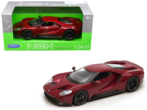 Load image into Gallery viewer, 2017 Ford GT Red 1/24 - 1/27 Diecast Model Car by Welly
