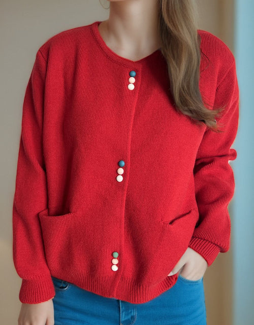 Load image into Gallery viewer, Button Down Long Sleeve Cardigan with Pockets
