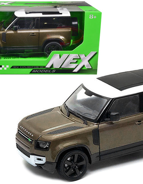 Load image into Gallery viewer, 2020 Land Rover Defender Brown Metallic with White Top "NEX Models" 1/26 Diecast Model Car by Welly
