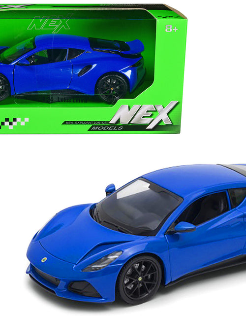 Load image into Gallery viewer, Lotus Emira Blue Metallic "NEX Models" Series 1/24 Diecast Model Car by Welly
