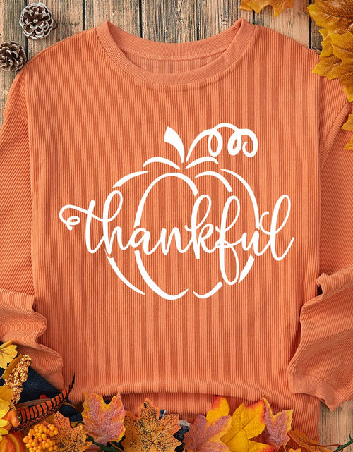Load image into Gallery viewer, Graphic Round Neck Long Sleeve Sweatshirt
