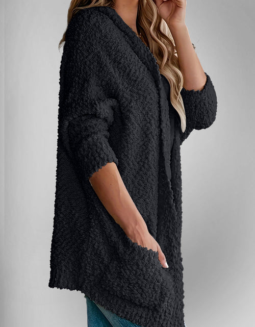 Load image into Gallery viewer, Double Take Pocketed Open Front Long Sleeve Cardigan
