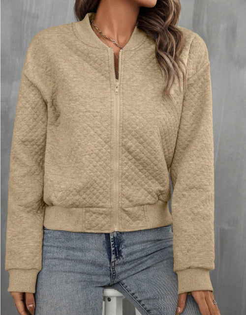 Load image into Gallery viewer, Zip Up Long Sleeve Jacket
