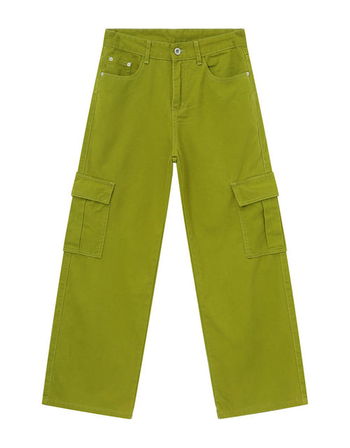 Load image into Gallery viewer, Wide Leg Cargo Jeans
