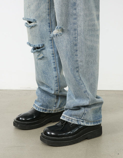 Load image into Gallery viewer, Men's Distressed Jeans with Pockets
