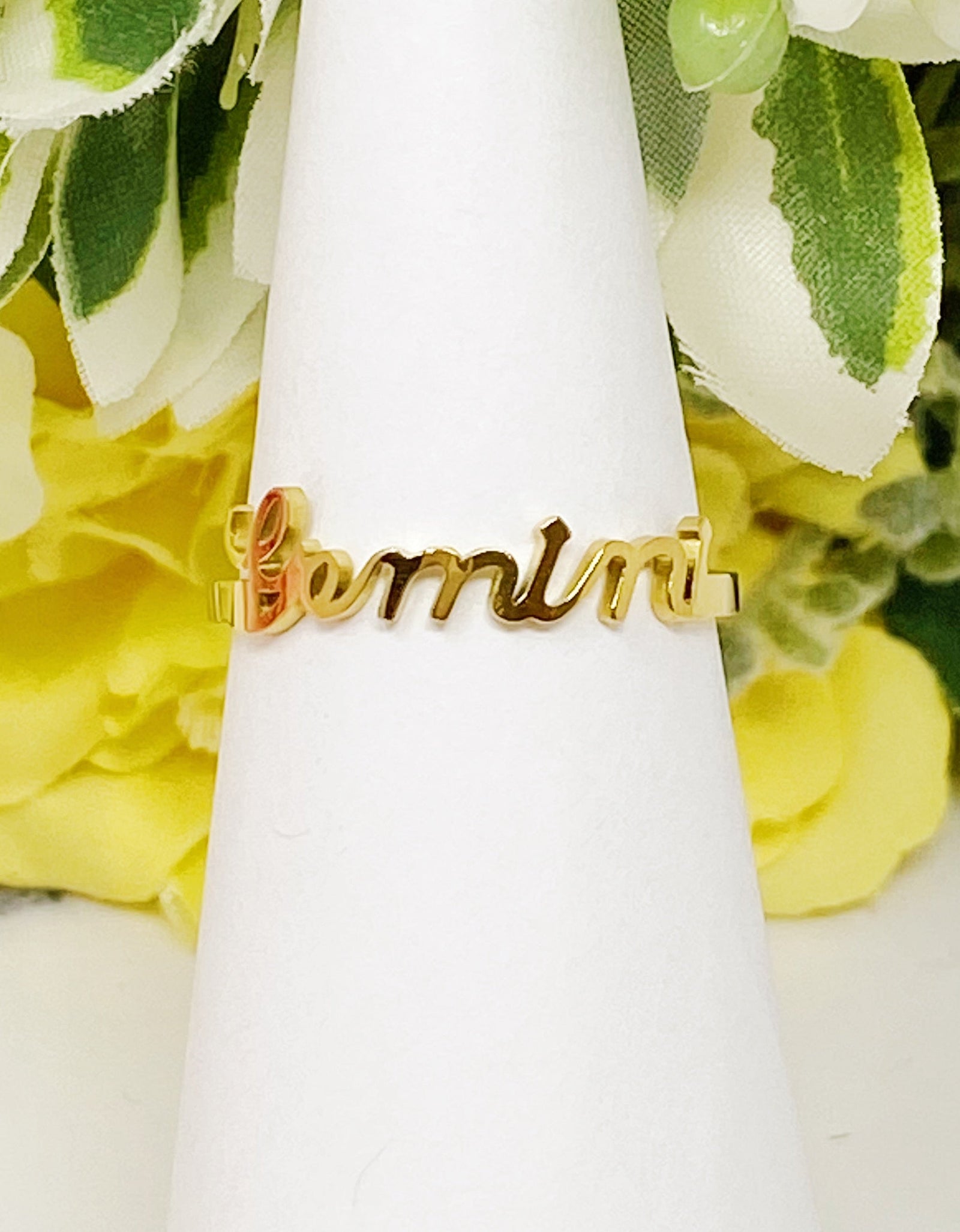 Scripted Zodiac Ring by Ellisonyoung.com